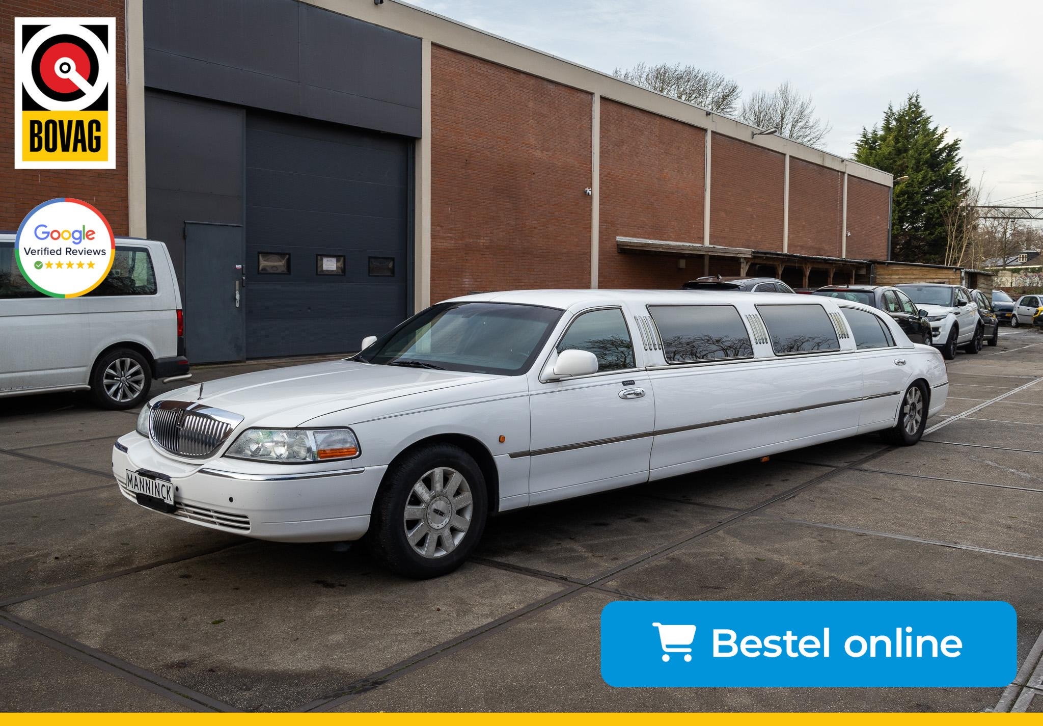 Ford Lincoln town car Limousine|8-persoons|, Auto's, Stof, Gebruikt, 8 cilinders, Met garantie (alle)