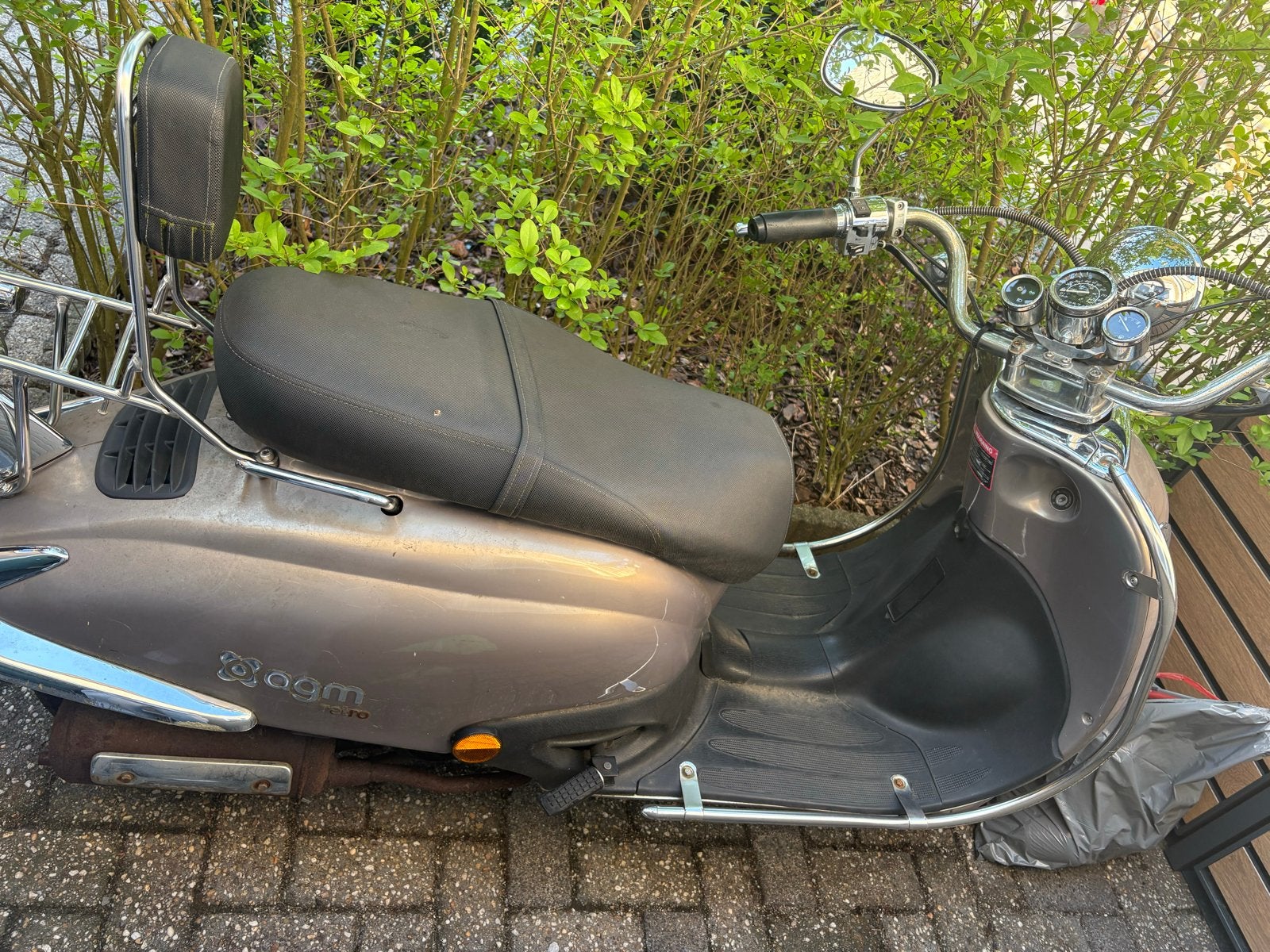 AGM Retro Scooter (2021), Fietsen en Brommers, Gebruikt, Benzine, Ophalen, Overige merken