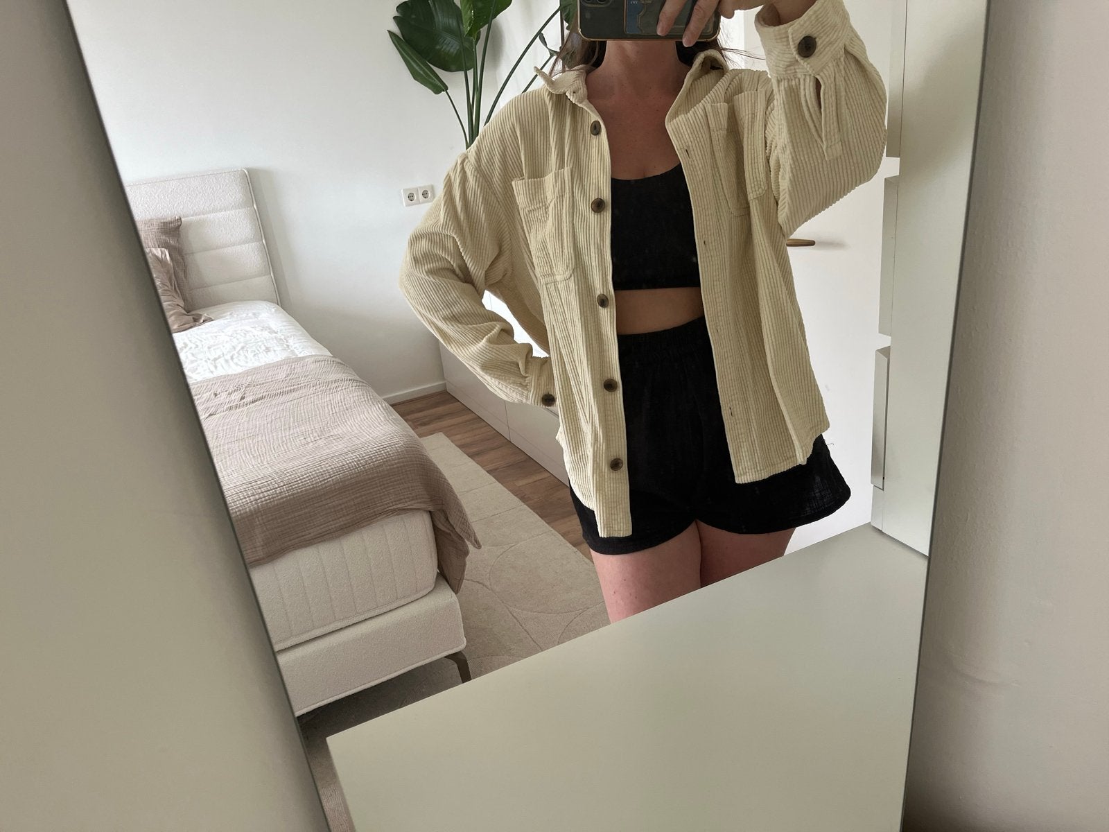 Sissy-Boy Corduroy Overhemd Jasje Maat L Beige, Ophalen of Verzenden, Zo goed als nieuw, Maat 42/44 (L), Beige