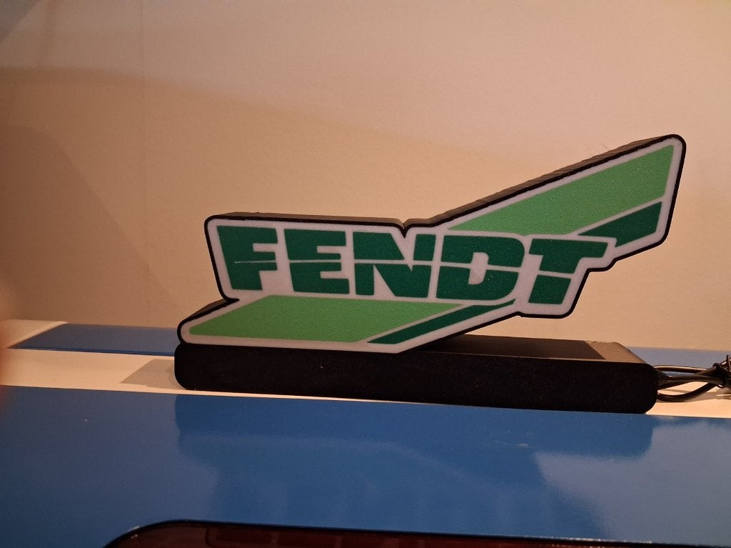 Lichtbak Fendt, Lichtbak of (neon) lamp, Nieuw, Ophalen of Verzenden, Studio Print en Brand