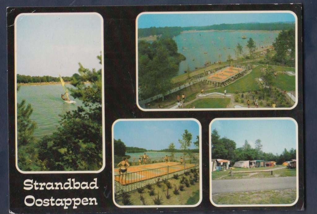 Asten Camping Strandbad Ooststappen 1983 gelopen, Verzenden, 1980 tot heden, Gelopen, Noord-Brabant