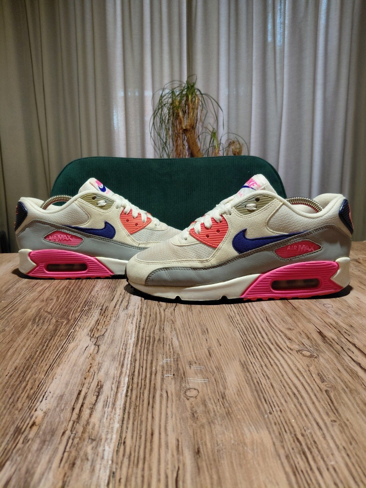Nike Air Max 90 'Pink Purple' Size 39, Wit, Ophalen of Verzenden, Sneakers of Gympen, Gedragen