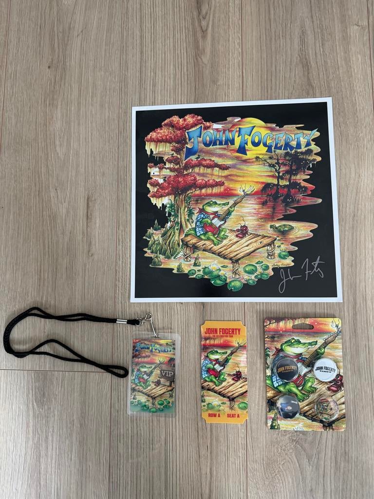 John Fogerty The Celebration Tour VIP-pakket Gesigneerd, Verzamelen, Muziek, Artiesten en Beroemdheden, Ophalen of Verzenden, Zo goed als nieuw