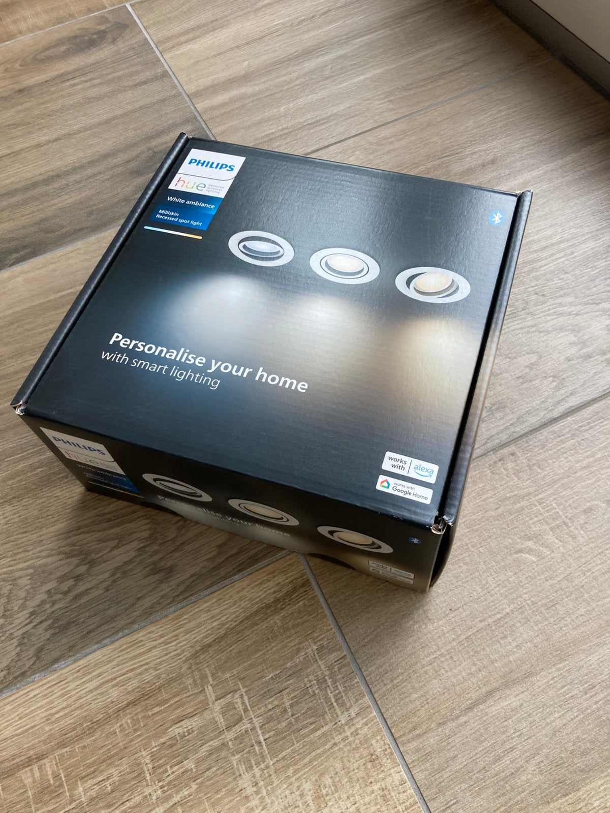 HUE Milliskin inbouwspot wit (3-pack) Nieuw!, Huis en Inrichting, Kunststof, GU10, Nieuw, Ophalen of Verzenden