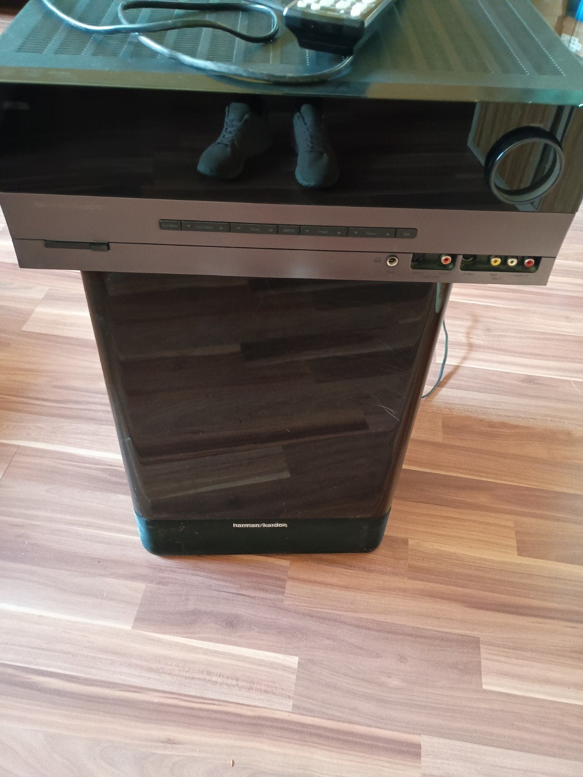 Harman Kardon AVR 139 Versterker met SUB-TS7 Subwoofer, 120 watt of meer, Ophalen, Overige merken, Gebruikt