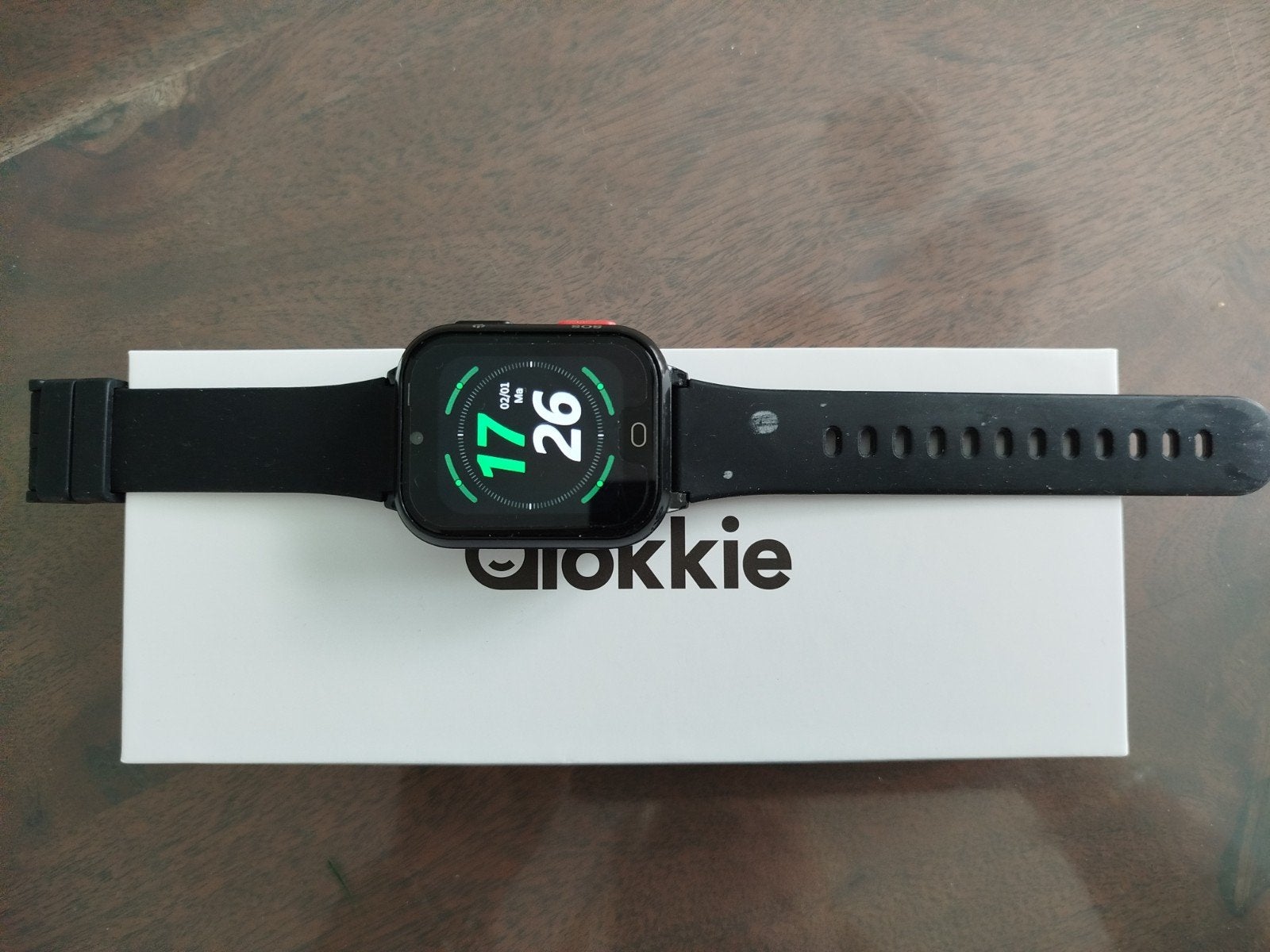 Qlokkie GPS Horloge Kind – Kiddo Next Zwart, Ophalen of Verzenden, Gebruikt, Zwart, Jongen of Meisje