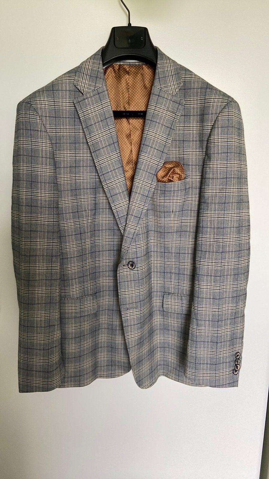 Ruit colbert Bartletti maat 27, Kleding | Heren, Ophalen of Verzenden, Zo goed als nieuw, Blauw