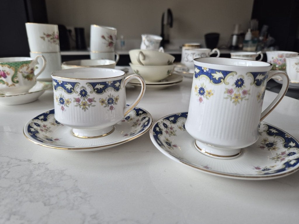 Paragon Fine Bone China Bonita | 2 Engelse kop en schotels, Ophalen of Verzenden