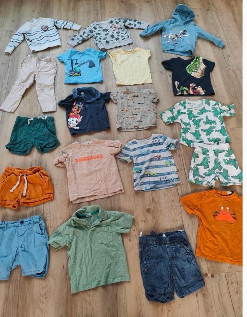 19 delig zomer kledingpakket jongen maat 92 dino Paw Patrol, Ophalen of Verzenden, Jongen