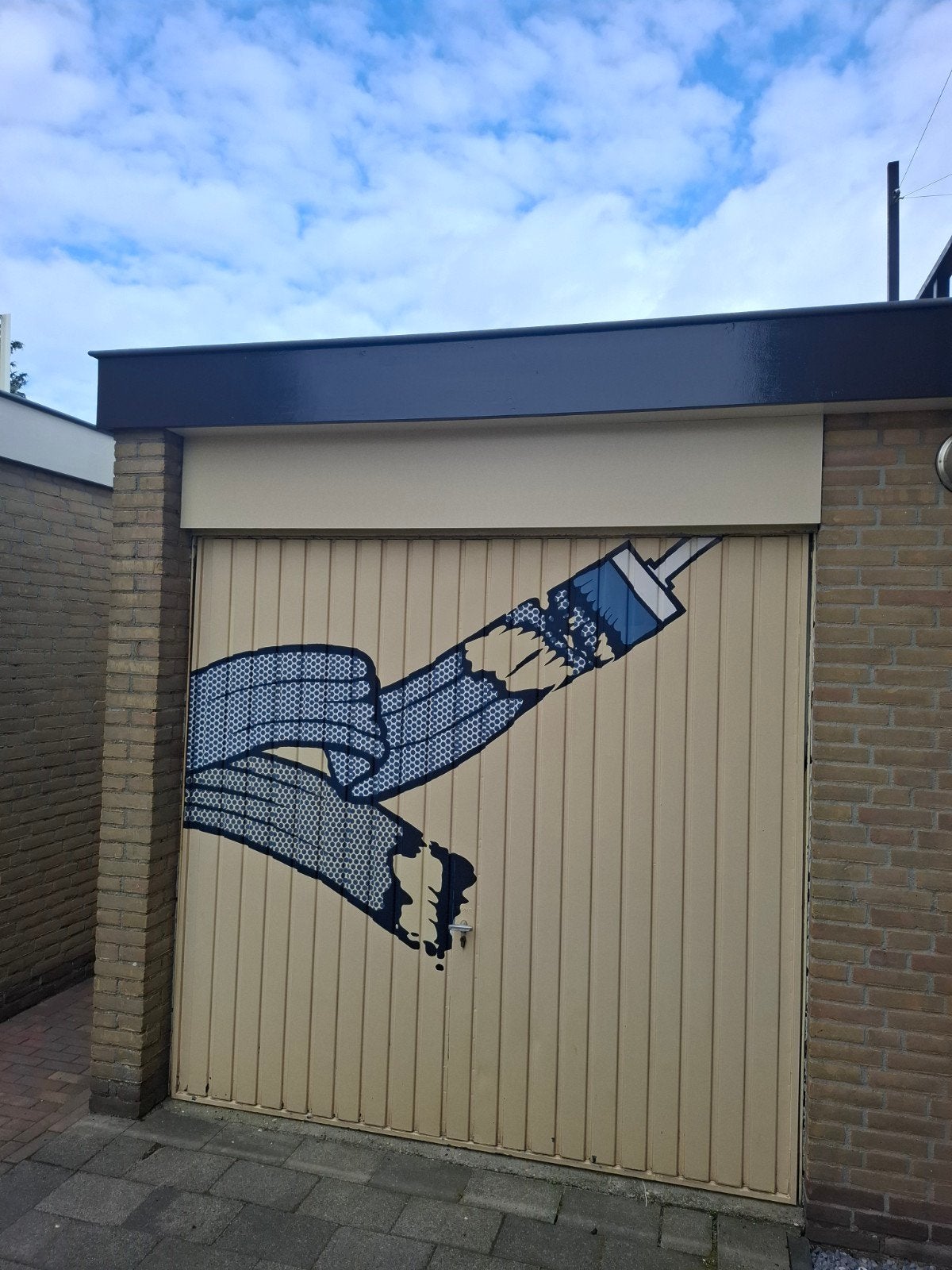 Kanteldeur / garagedeur, Doe-het-zelf en Verbouw, Ophalen, Gebruikt, 120 cm of meer, Garagedeur