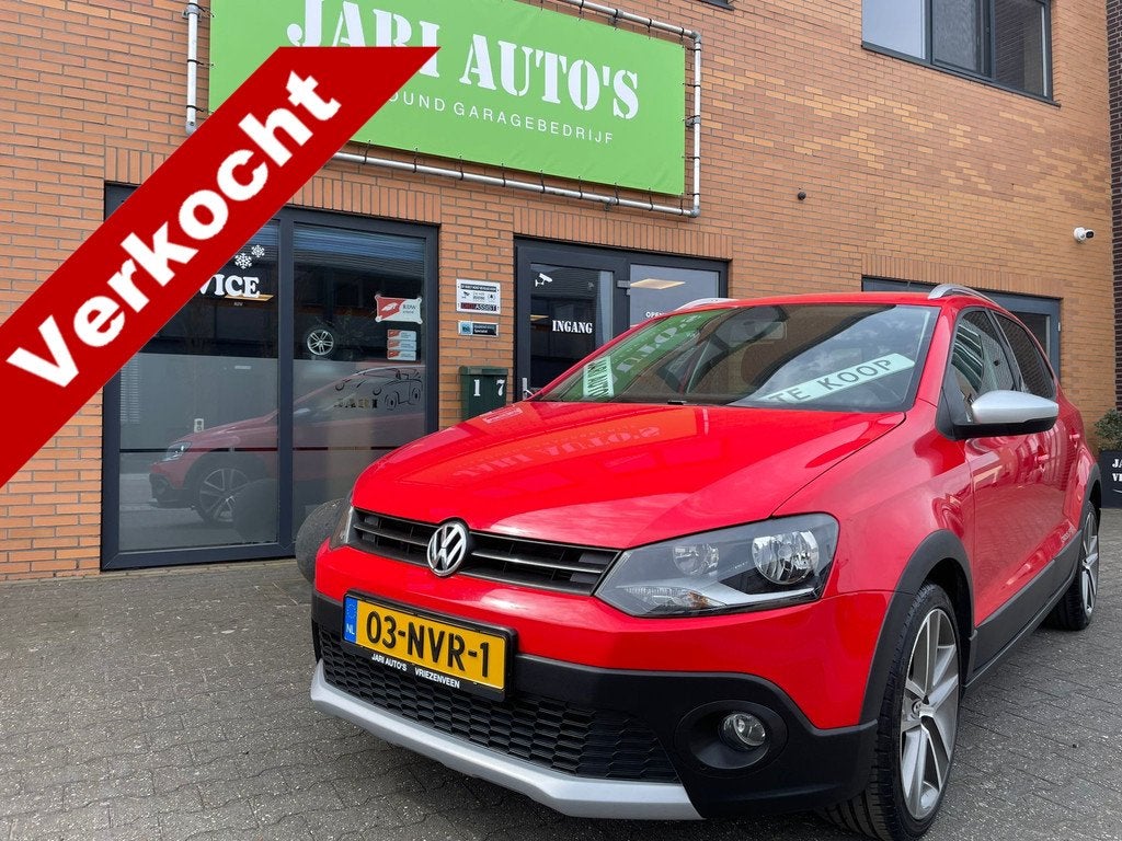 Volkswagen Polo 1.2 TSI Cross 5drs zeer mooi (bj 2010), Voorwielaandrijving, Euro 5, Stof, Zwart