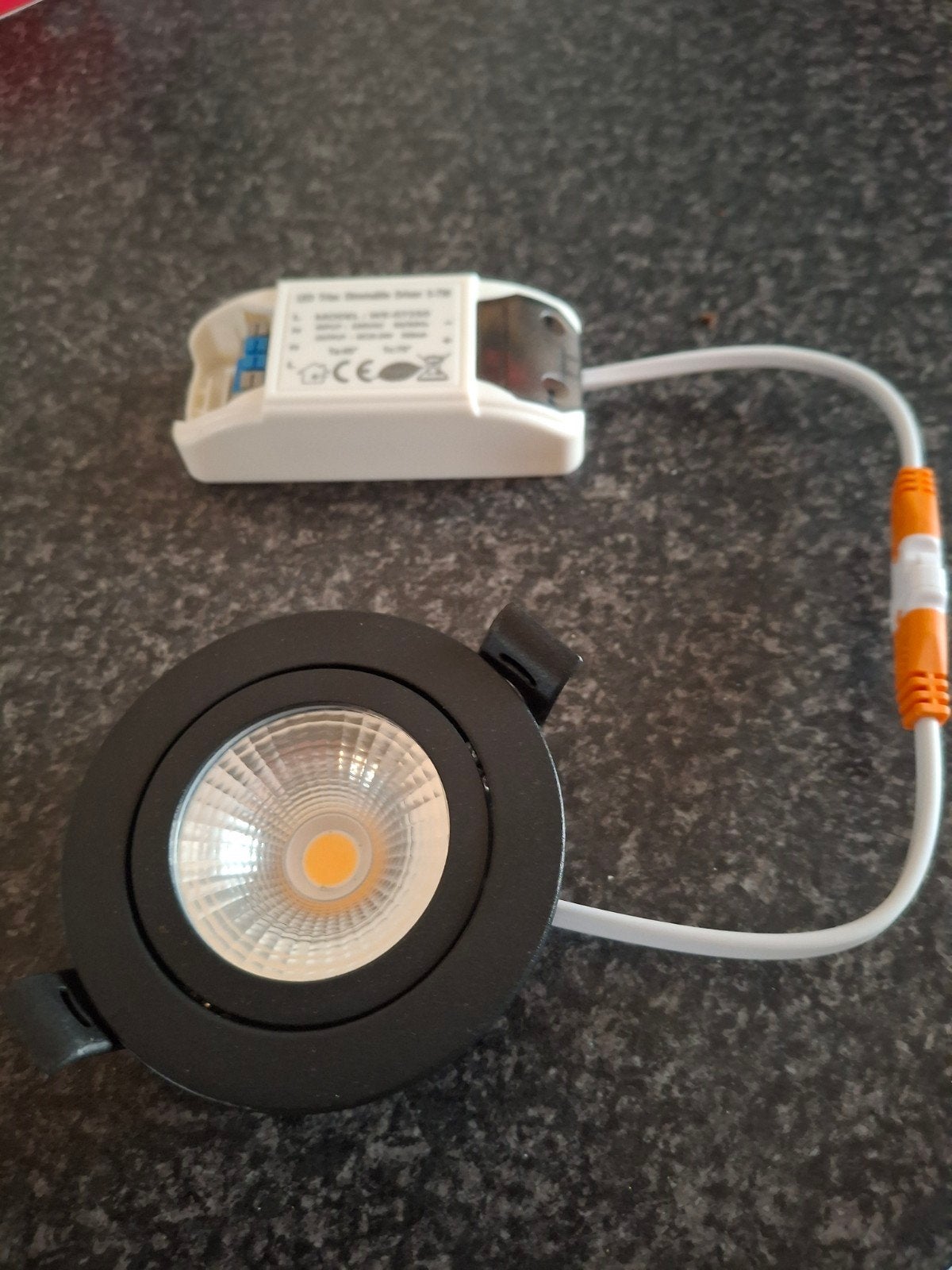 LED Triac Dimbare Driver 5-7W met LED spot, Ophalen, Led-lamp, Dimbaar, Zo goed als nieuw