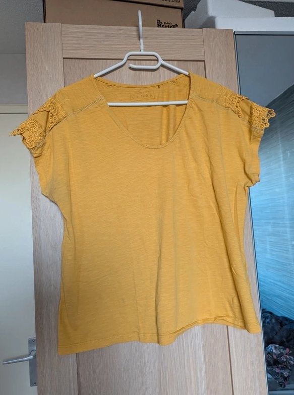 Geel shirt, Maat 38/40 (M), Verzenden, Geel, Zo goed als nieuw