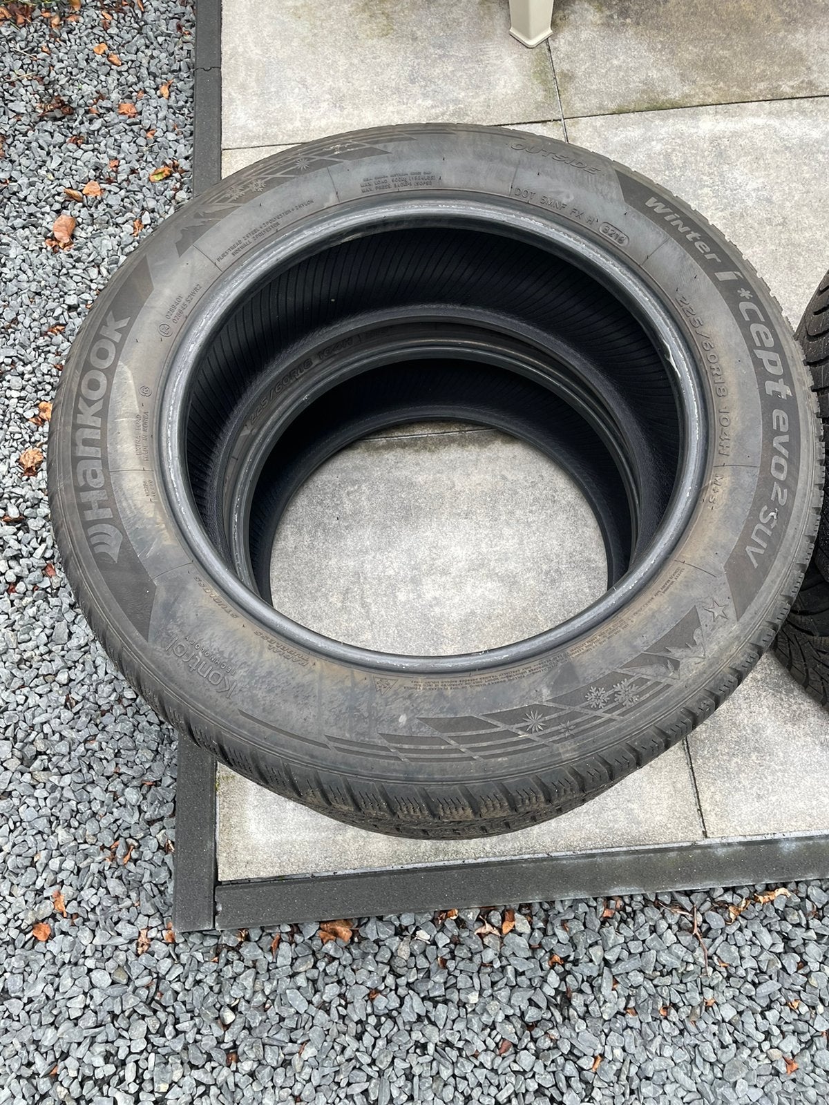 4x winterbanden 225 60 18 SUV, Ophalen, Gebruikt