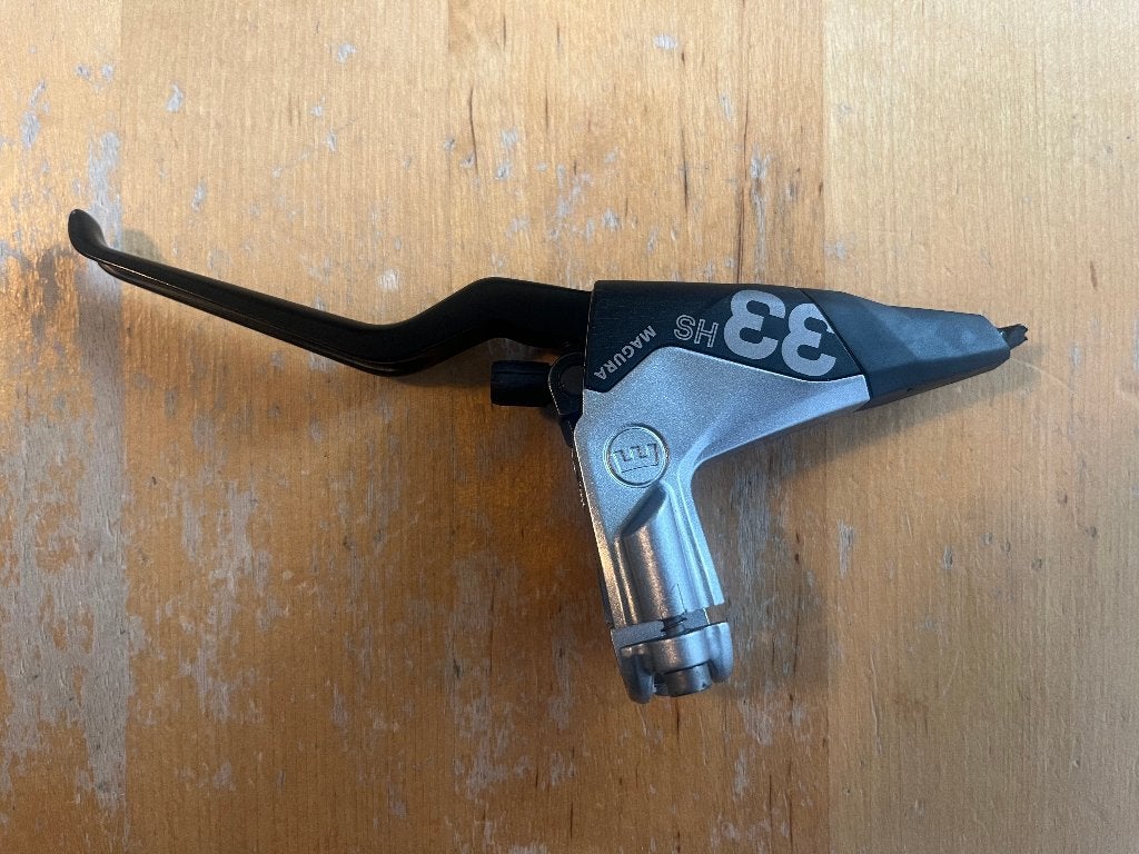 Magura HS33 Hydraulische Remgreep / Remhendel (Zilver/Zwart), Remmen, Gebruikt, Magura, Ophalen of Verzenden