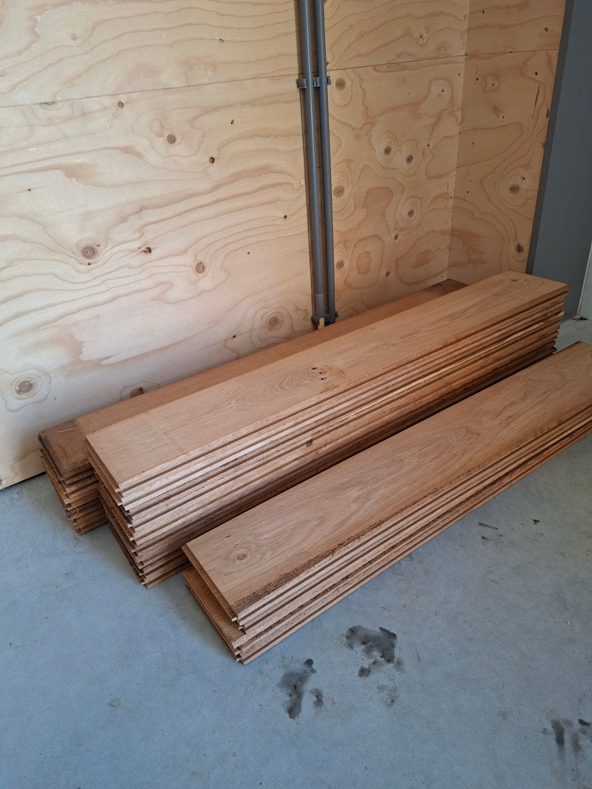 Massief eiken vloerdelen., Doe-het-zelf en Verbouw, Vloerdelen en Plavuizen, Ophalen, 50 tot 150 cm, Vloerdelen of -planken, Minder dan 5 m²