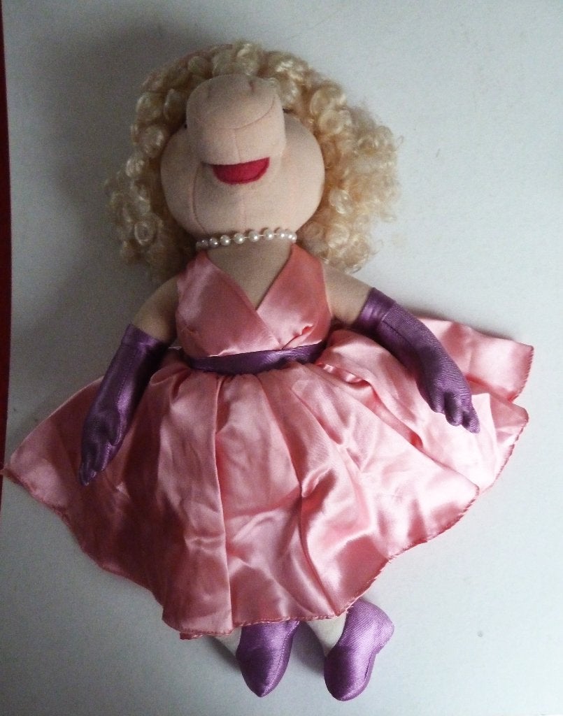 Miss Piggy - the Muppets Show grote pop stof jaren 80, Ophalen of Verzenden, Gebruikt, Tv, Actiefiguur of Pop