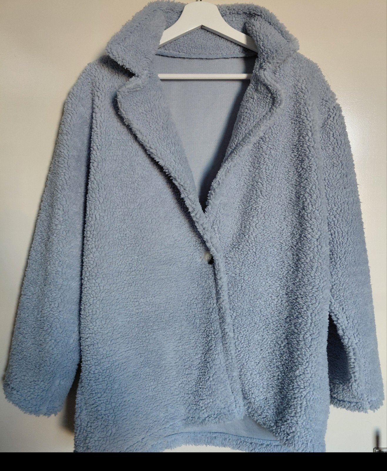 Jas, Teddy., Ophalen, Nieuw, Maat 36 (S), Blauw