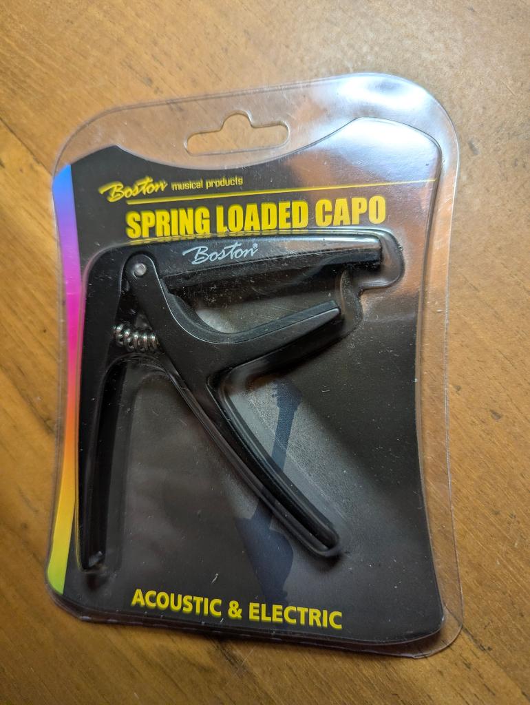 Boston Spring Loaded Capo, Ophalen of Verzenden, Nieuw, Akoestische gitaar