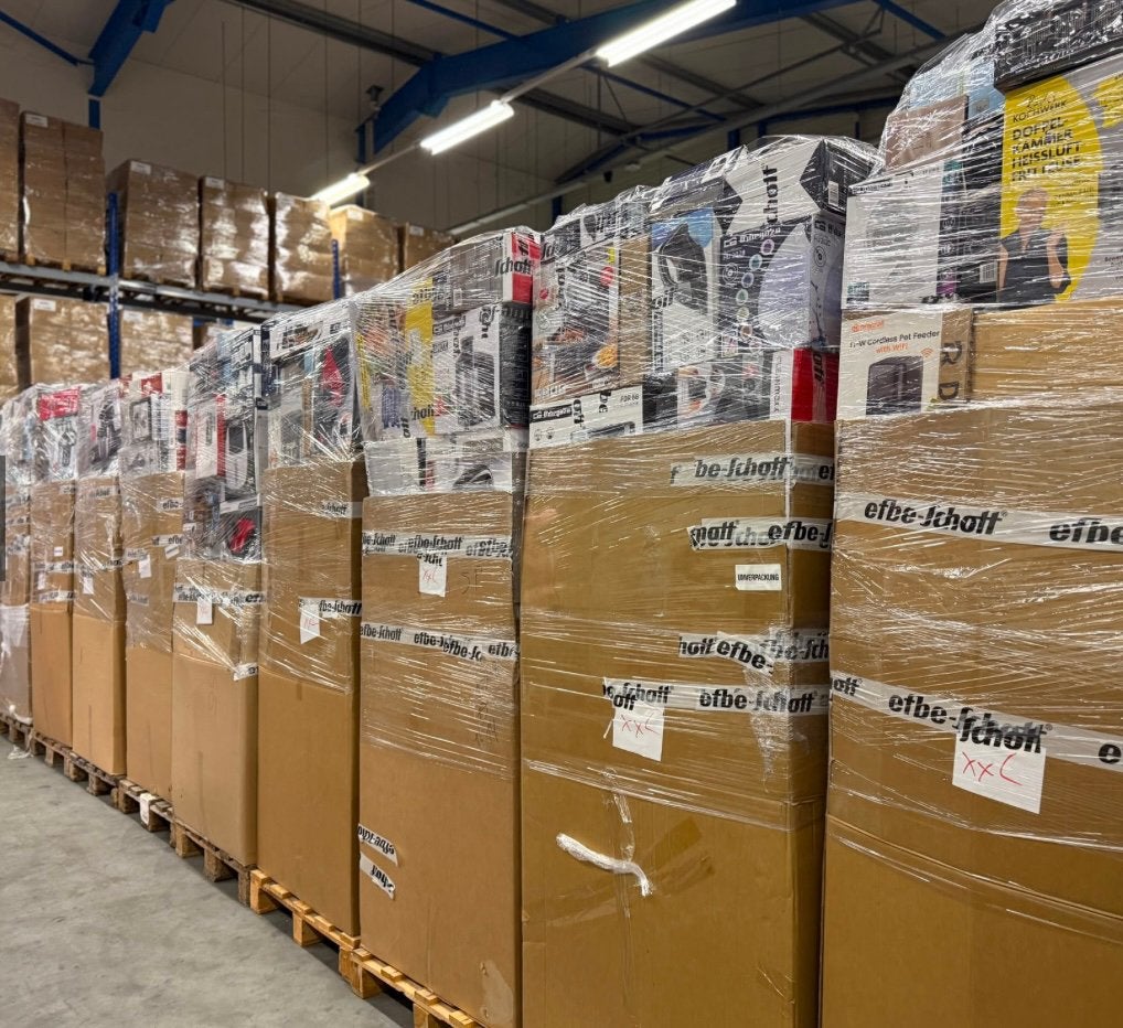 Partij 33 mix pallets retourgoederen, Ophalen, -, -, -