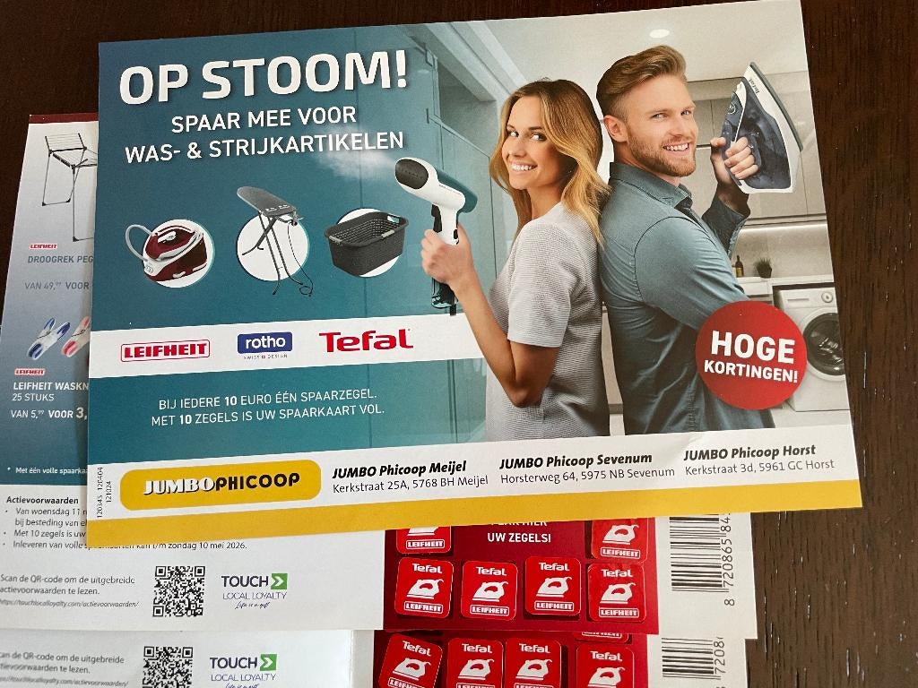 Jumbo phicoop zegels op stoom., Verzamelen, Jumbo, Ophalen of Verzenden