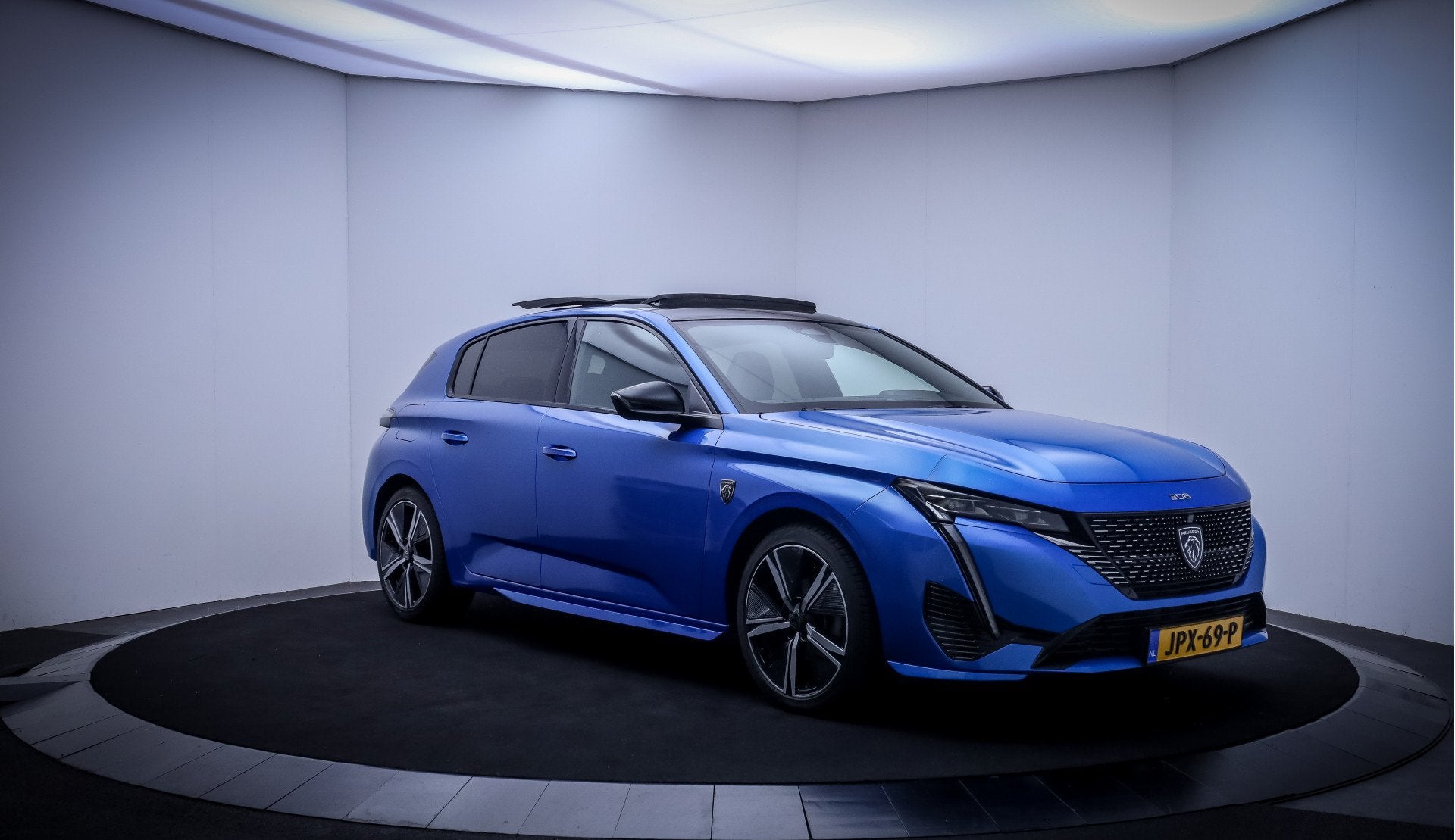 Peugeot 308 1.2T Aut. GT- Pack Business PANO | MATRIX LED |, Auto's, Gebruikt, 1199 cc, Blauw, Leder