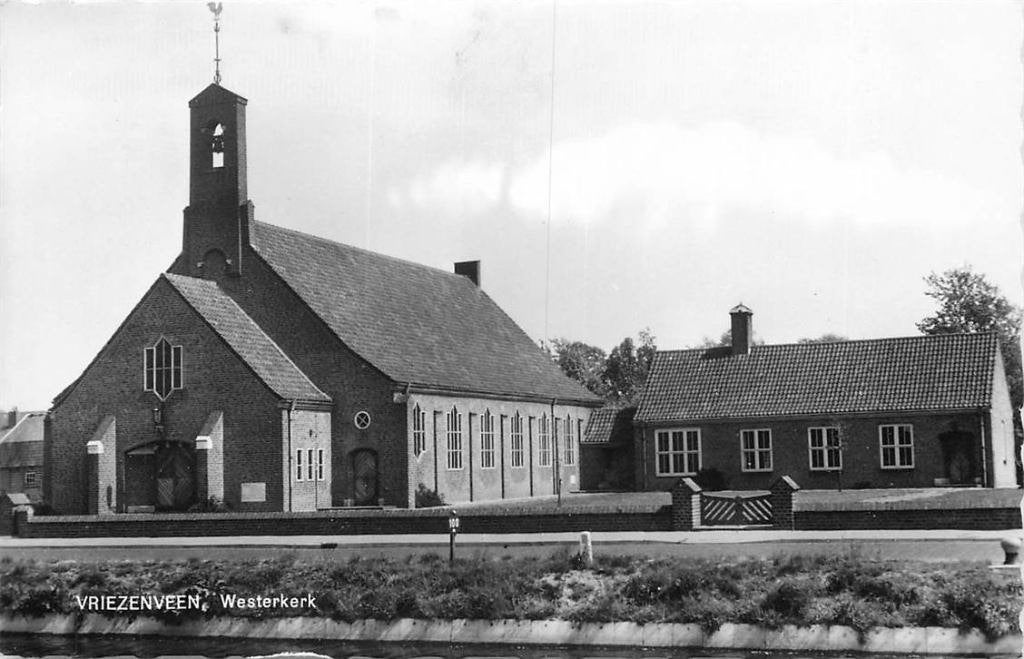388-479-043 Vriezenveen Westerkerk, Verzenden, Voor 1920, Overijssel