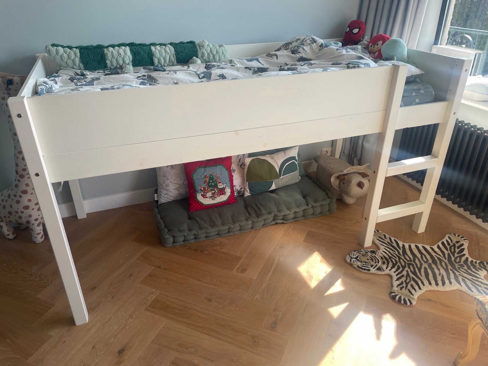 Wehkamp Nous halfhoogslaper wit (90x200) incl. matras, Kinderen en Baby's, Kinderkamer | Stapelbedden en Hoogslapers, Ophalen