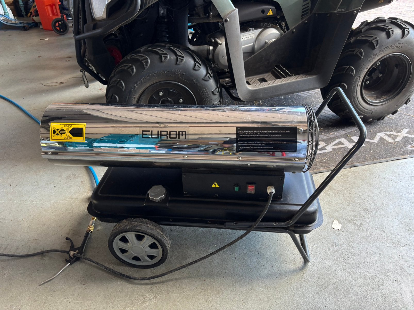 Eurom OK30 Diesel Heater - Krachtige Werkplaatskachel, Doe-het-zelf en Verbouw, Ophalen, Gebruikt, 800 watt of meer, Kachel