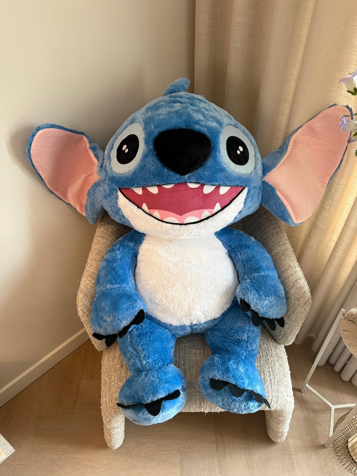 XXL Stitch knuffel van 120cm groot, Kinderen en Baby's, Speelgoed | Knuffels en Pluche, Ophalen, Disney, Overige typen, Blauw