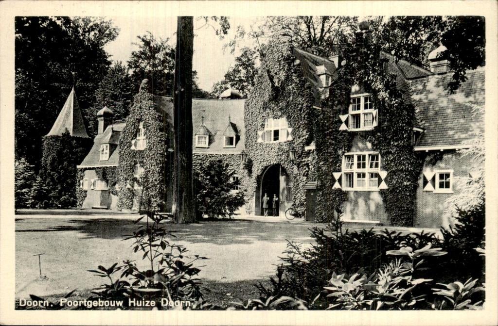 Doorn - Poortgebouw - Huize Doorn, Ophalen of Verzenden, 1920 tot 1940, Gelopen, Utrecht