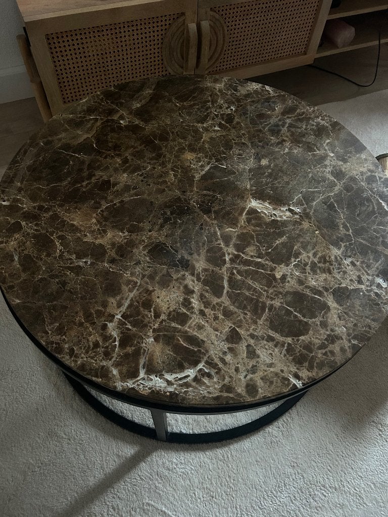 Marmer tafel, Ophalen, Overige materialen, 100 tot 150 cm, 50 tot 100 cm