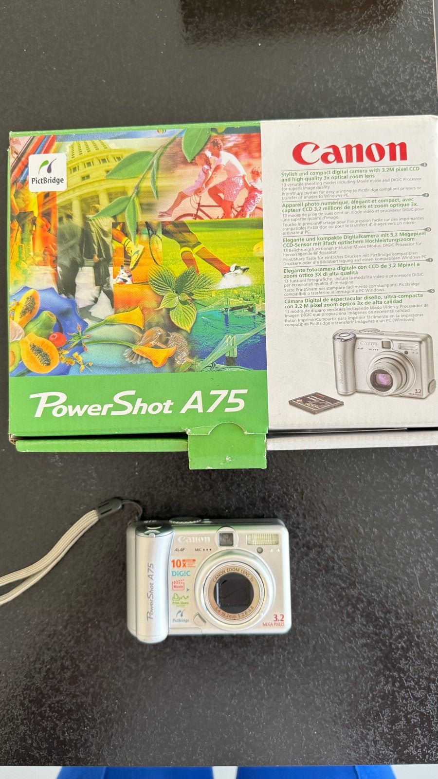 Canon PowerShot A75 Digitale Camera - Compact en compleet, Ingebouwde flitser, Canon, Ophalen of Verzenden, Compactcamera