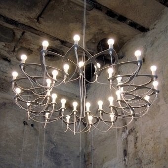 Bloom Ornametrica Kroonluchter - Zwart, 20 lampen, Ophalen of Verzenden, Nieuw, Metaal, E14 (klein)