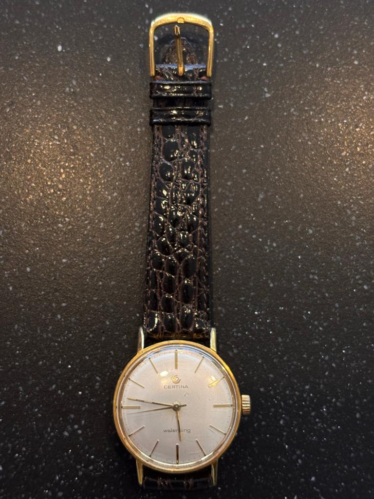 Vintage Certina Waterking 1966 - Geelgoud verguld, Sieraden, Tassen en Uiterlijk, Horloges | Antiek, Overige merken, Overige materialen