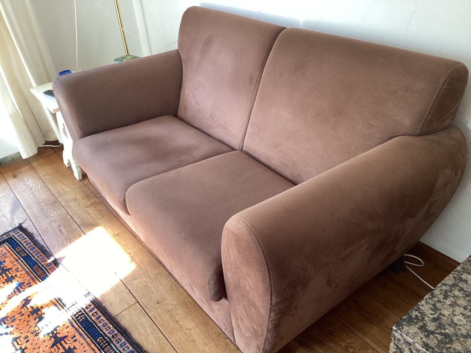 Mooie bruine bank, Huis en Inrichting, Ophalen, 150 tot 200 cm, Tweepersoons, 75 tot 100 cm