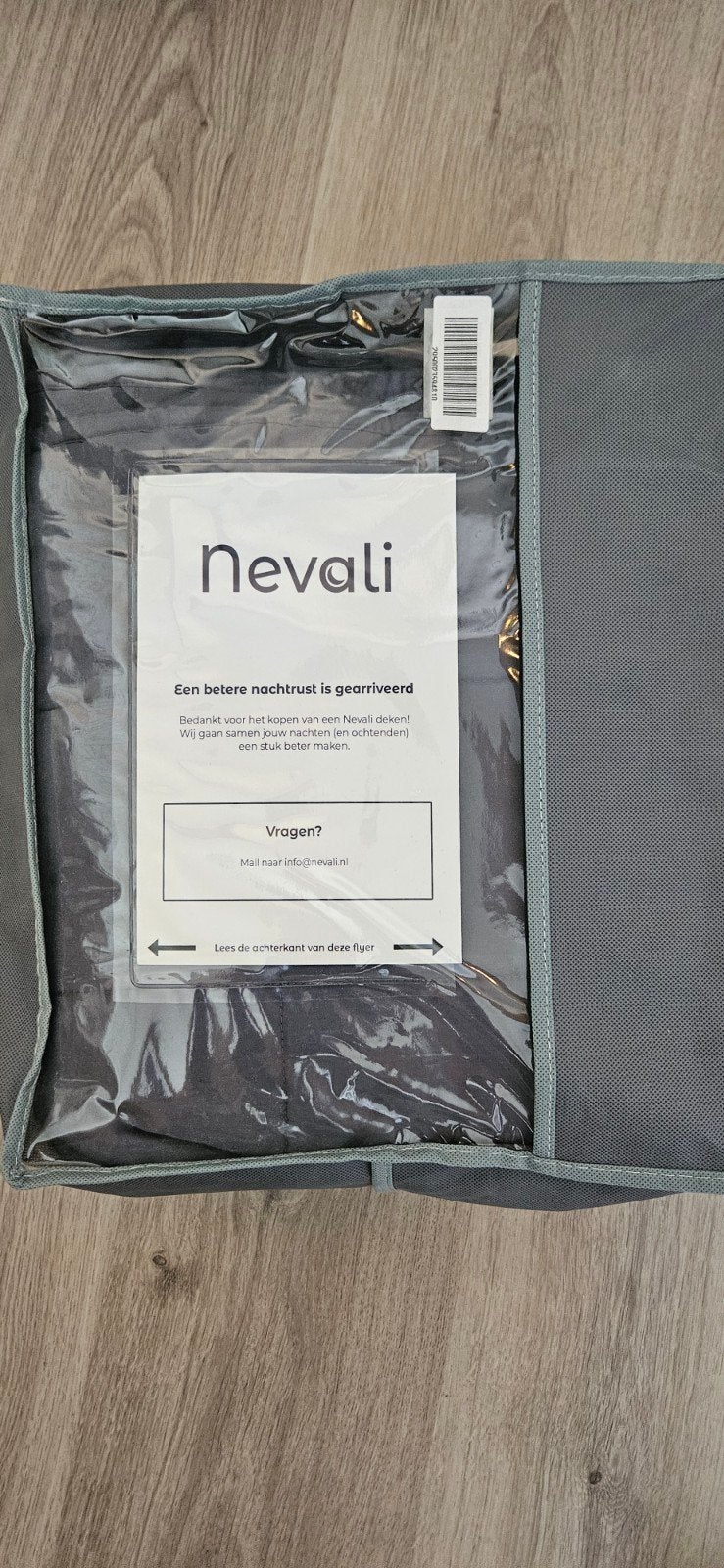 Nevali verzwaringsdeken 7 kg 140x200 grijs, Ophalen of Verzenden
