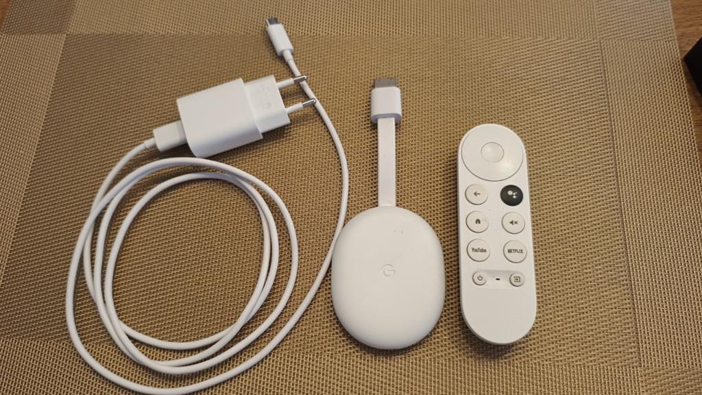 Google Chromecast 4K met afstandsbediening en voeding, Ophalen of Verzenden