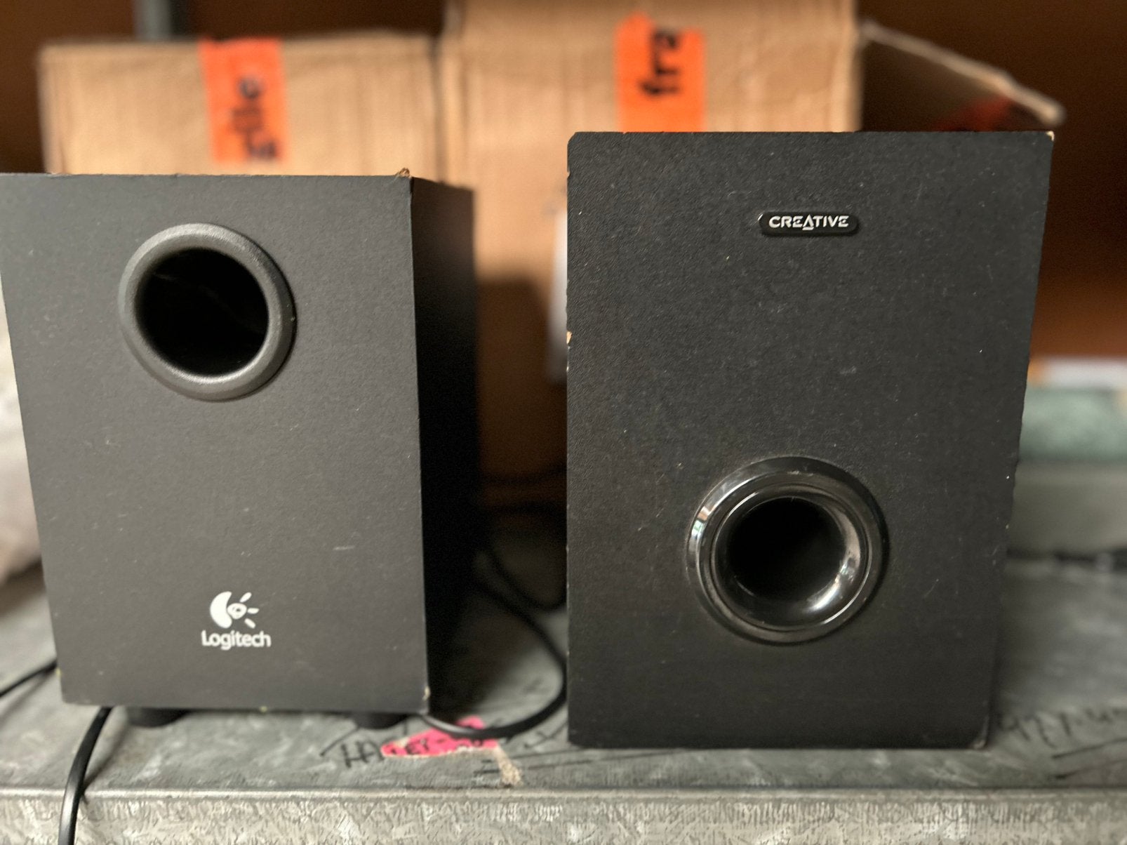 Speakers. Creative. A 200.   Logitech, Ophalen, Gebruikt