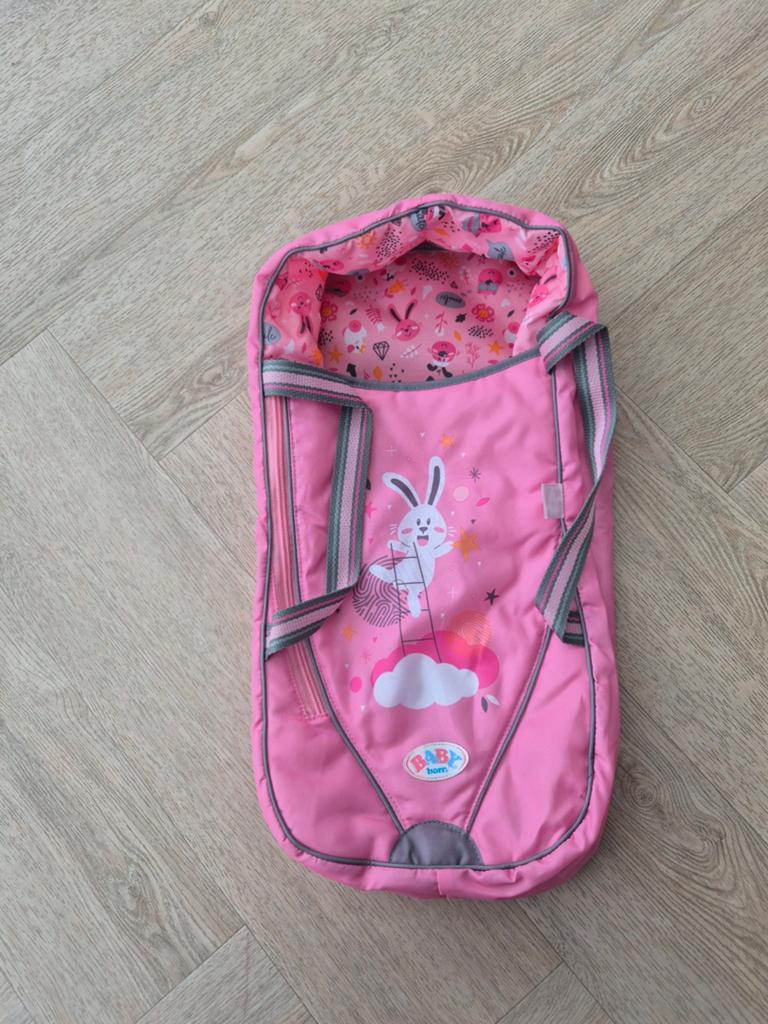 Baby Born draagmand/slaapzak roze met konijn, Ophalen of Verzenden, Zo goed als nieuw, Overige typen
