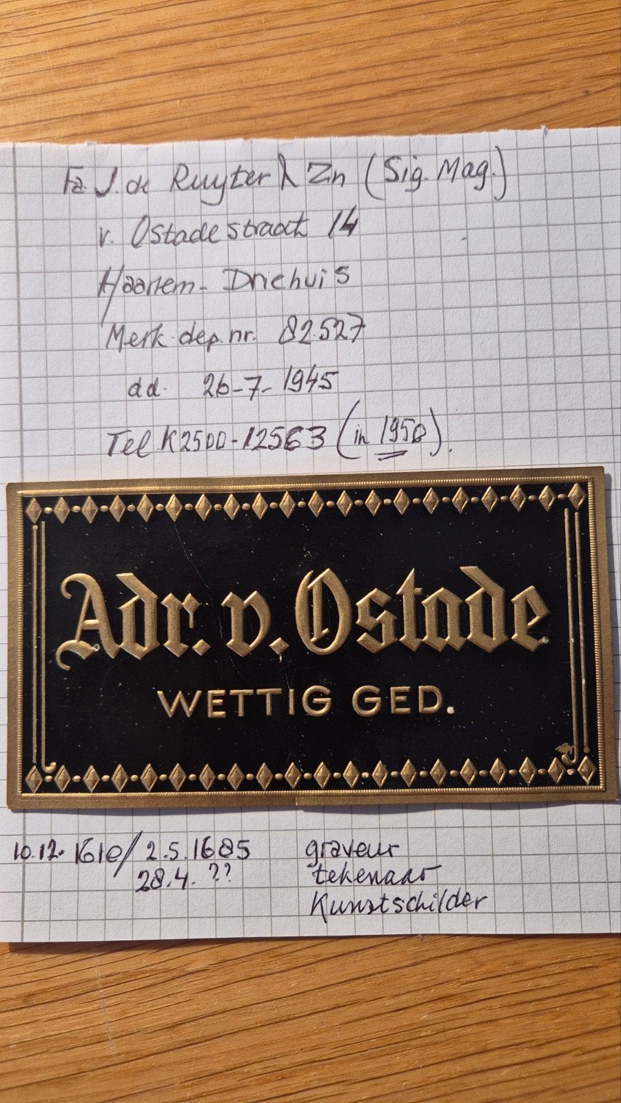 Sigarenbanden Haarlem, Ophalen, Zo goed als nieuw, Sigarenbandjes