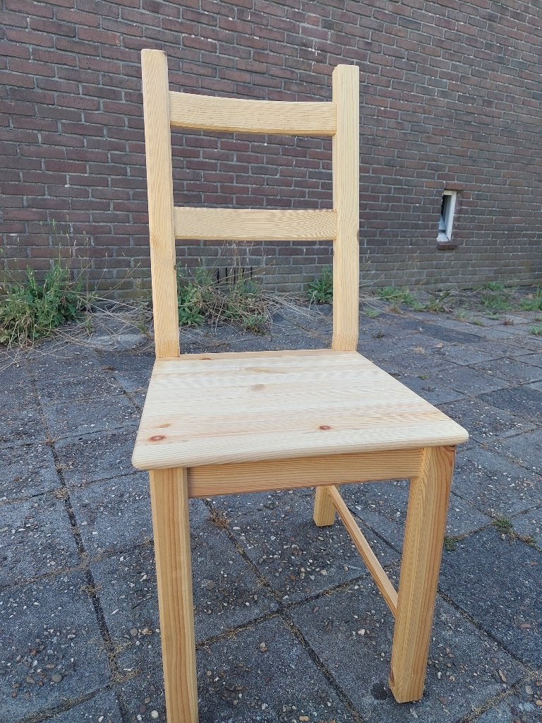 Houten eetkamerstoelen, Huis en Inrichting, Stoelen, Ophalen, Bruin, Zo goed als nieuw, Vijf, Zes of meer stoelen