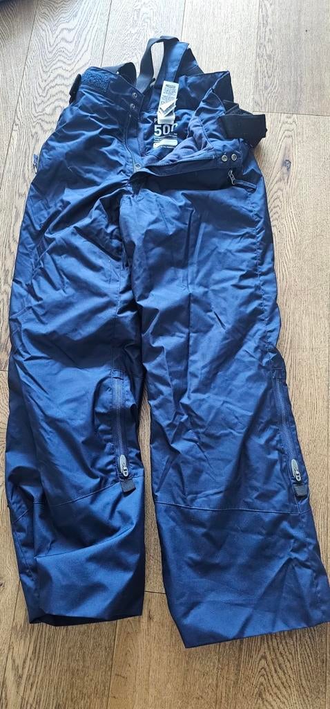 Donkerblauwe ski-/snowboardbroek met bretels, Ophalen of Verzenden, Gedragen, Wed'ze, Broek