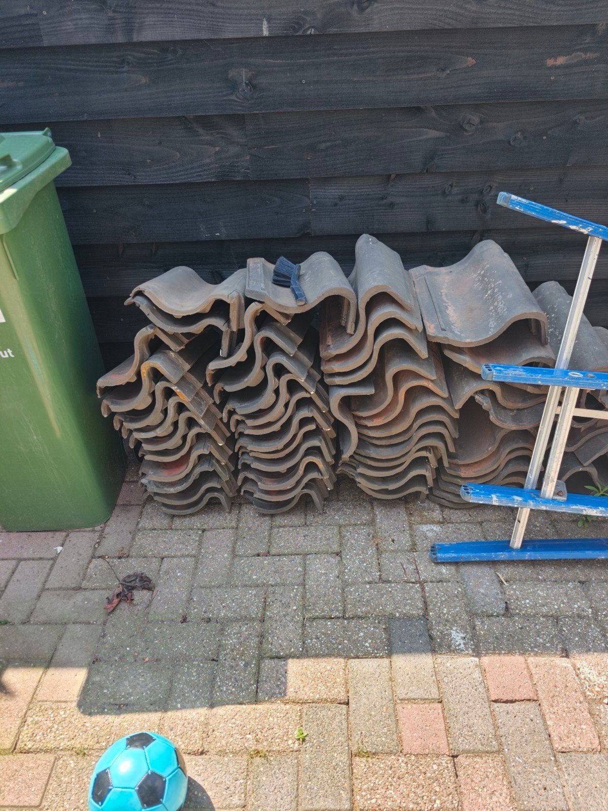 janssen gevel pannen, Doe-het-zelf en Verbouw, Dakpannen en Dakbedekking, Ophalen of Verzenden, Steen of Klei, 15 m² of meer, Dakpannen