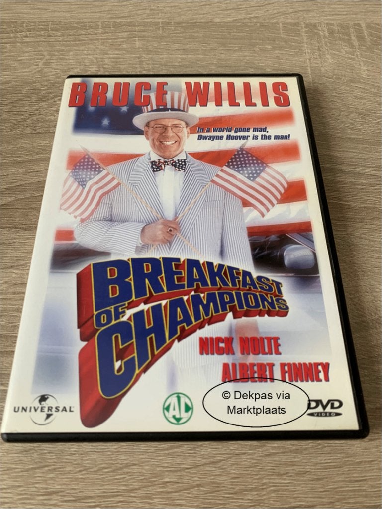 Dvd Breakfast of Champions - Bruce Willis, Alle leeftijden, Nederlands, Overige genres, Ophalen of Verzenden