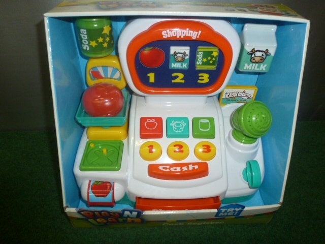 NIEUW Play N Learn Kassaregister met Licht en Geluid, Ophalen of Verzenden, Nieuw, Overige typen, Met licht