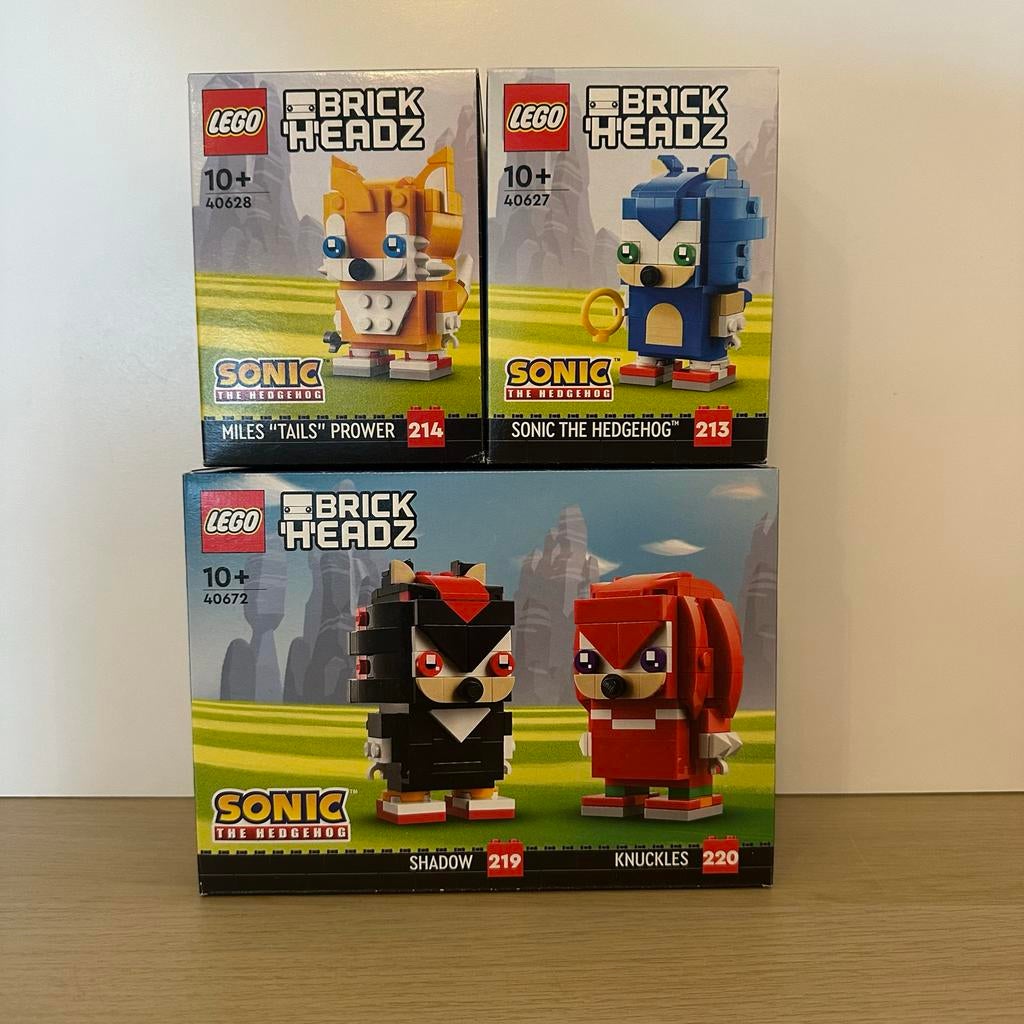 LEGO BrickHeadz Sonic, Tails, Shadow, Knuckles, Ophalen of Verzenden, Zo goed als nieuw