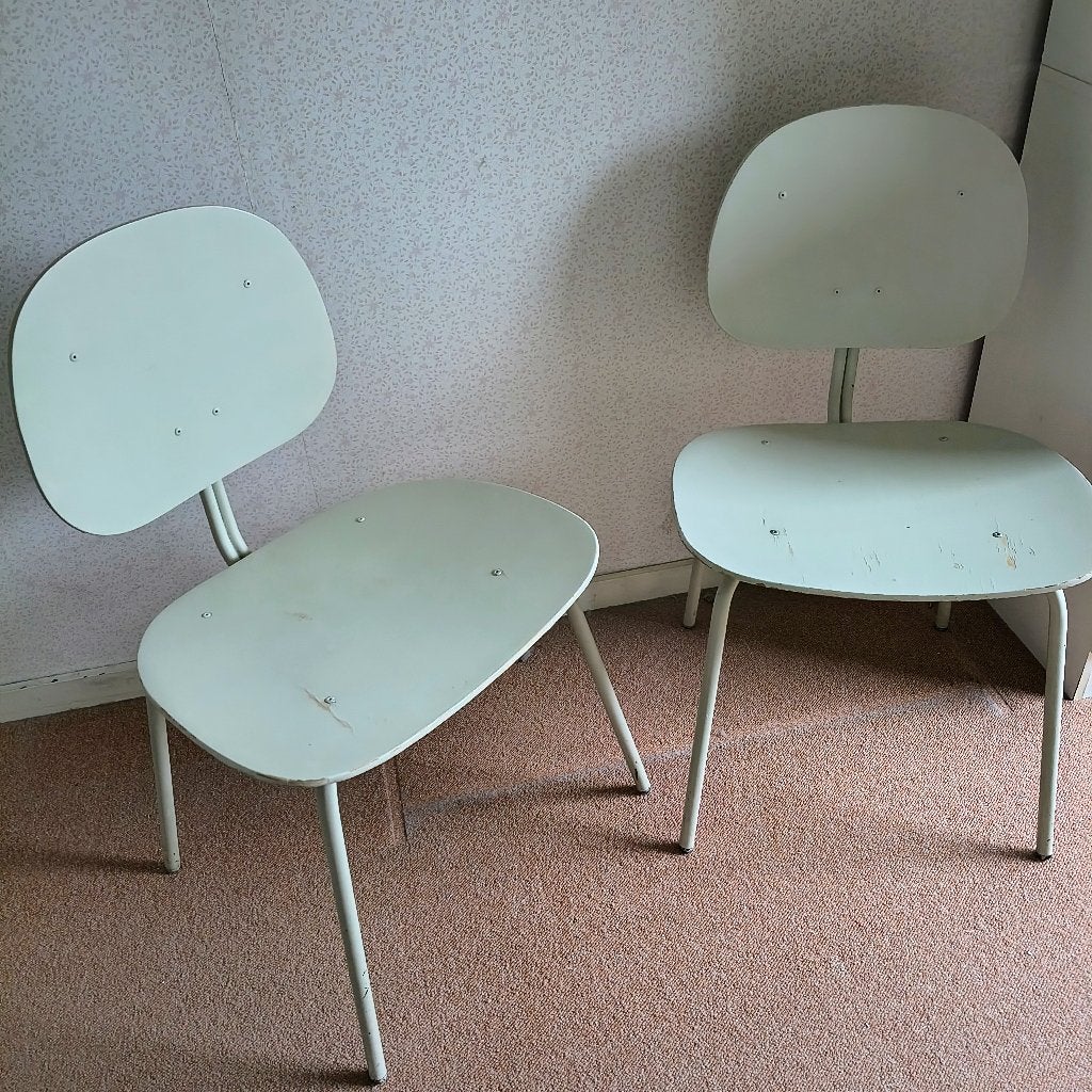 Wim Rietveld Auping stoeltjes jaren 50, Huis en Inrichting, Ophalen, Gebruikt, 45 tot 65 cm, 70 cm of meer