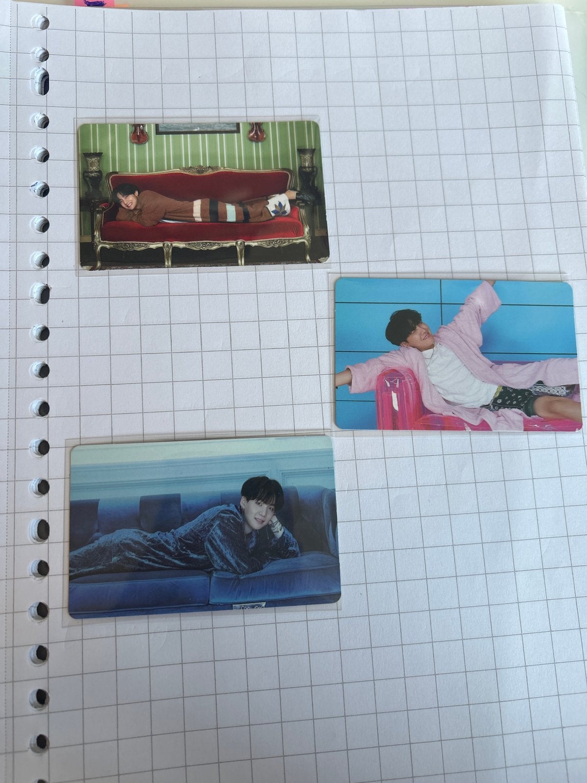 BTS BE Photocard Set - J-Hope, Suga, V, Ophalen of Verzenden, Zo goed als nieuw