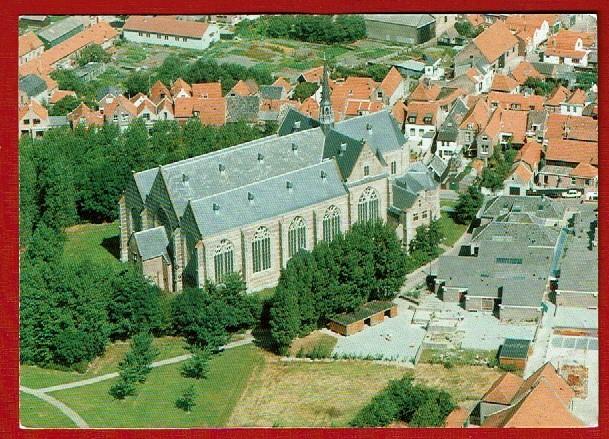 Brouwershaven - Luchtfoto Ned. Herv. Kerk - 1987, Ophalen of Verzenden, 1980 tot heden, Gelopen, Zeeland